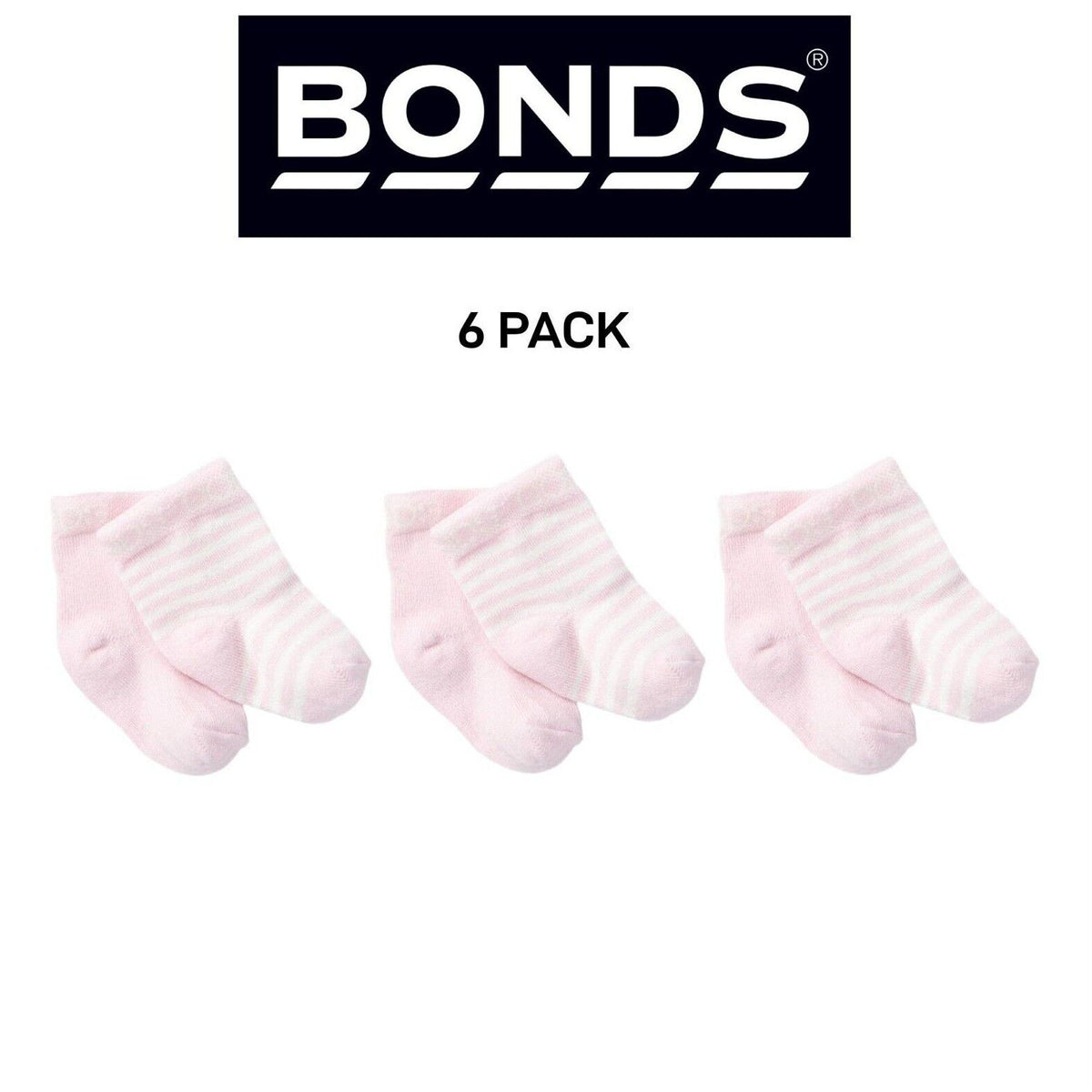 Bonds Baby Classics Bootee Comfortable Soft Natural Cotton 6 Pack RYY92N