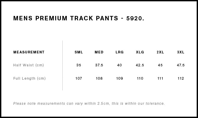 Tumby Bay Blues  Mens Premium Track Pants 5920-Collins Clothing Co