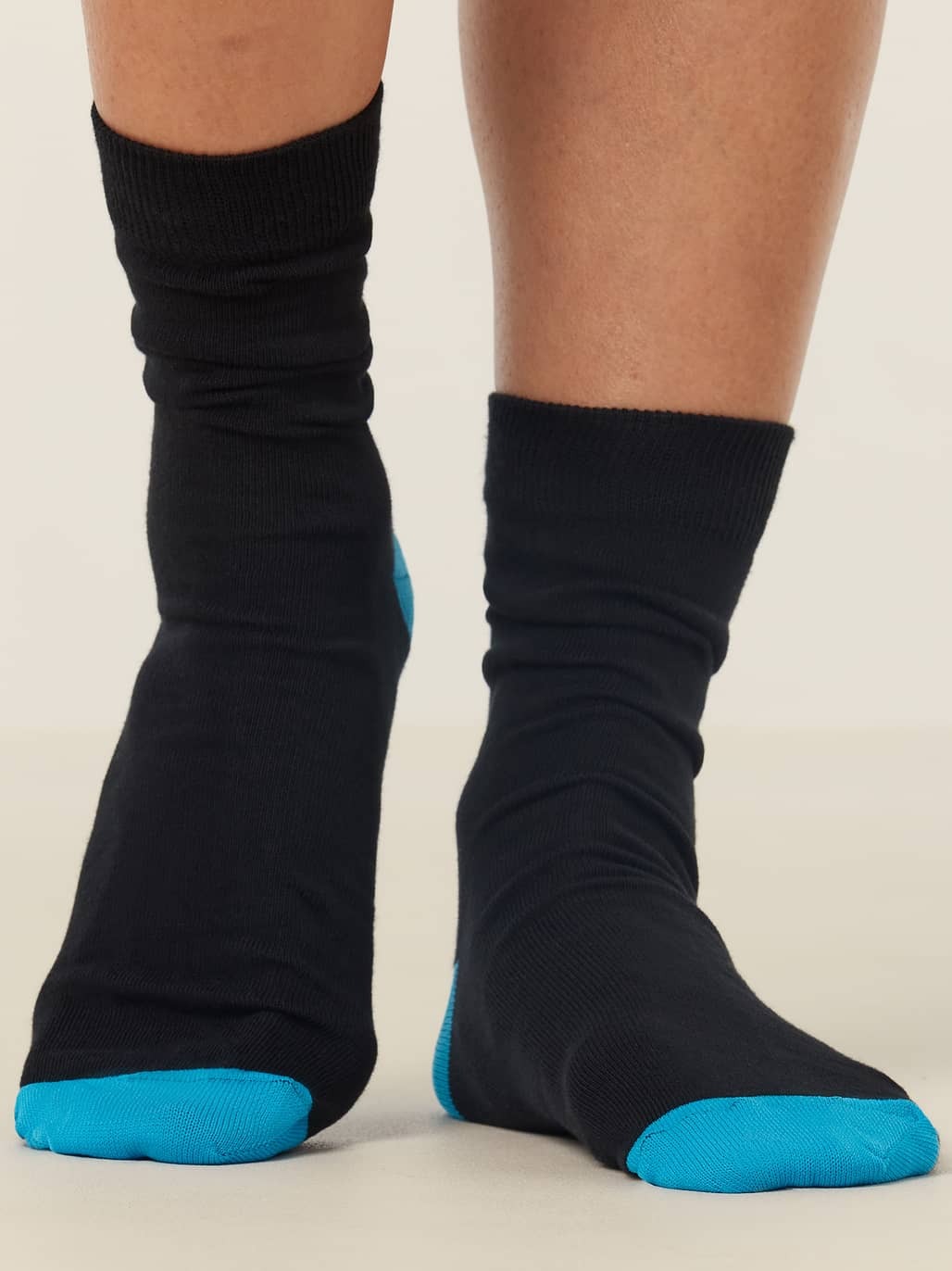 2PACK NNT Contrast Cotton Blend Crew Socks Unisex CATKW9