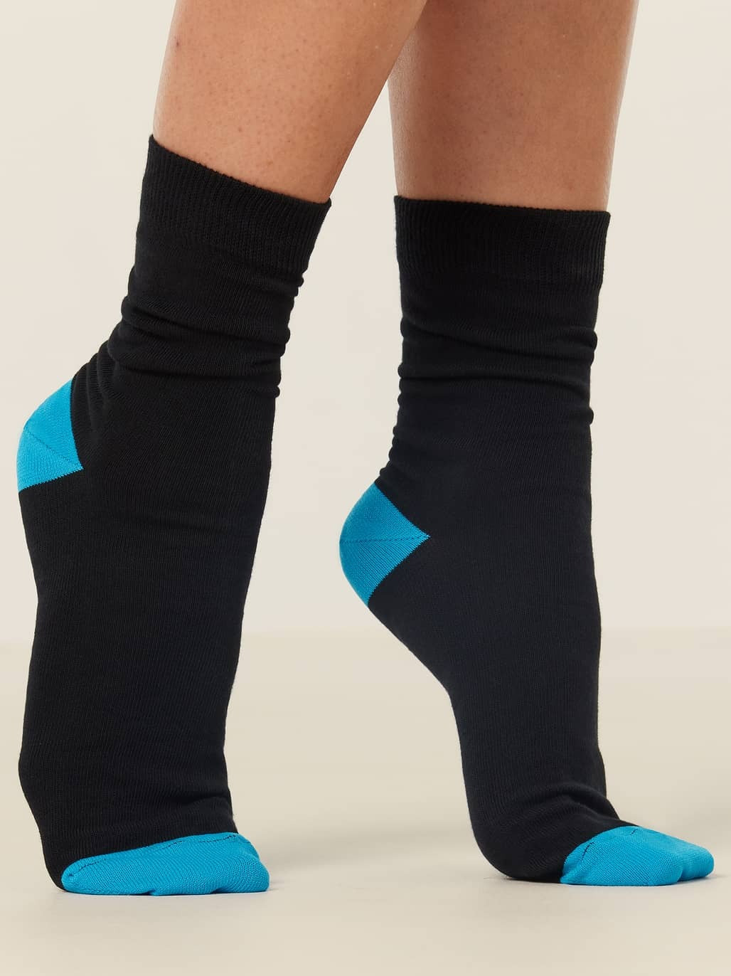 2PACK NNT Contrast Cotton Blend Crew Socks Unisex CATKW9