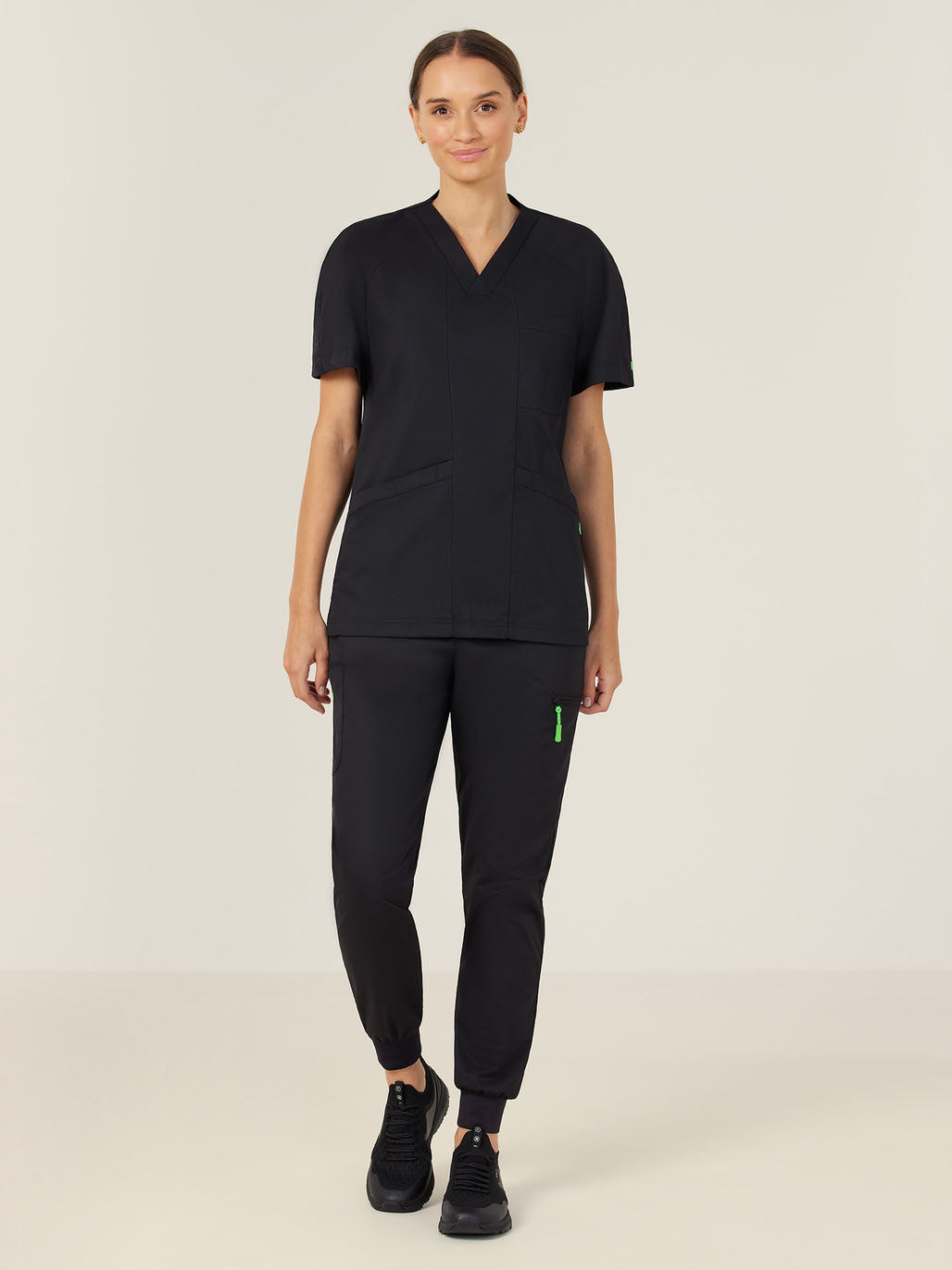 NNT Uniform Unisex Next Gen Anti Bacterial Carl Scrub Top V-neck Nurse Work CATRFV