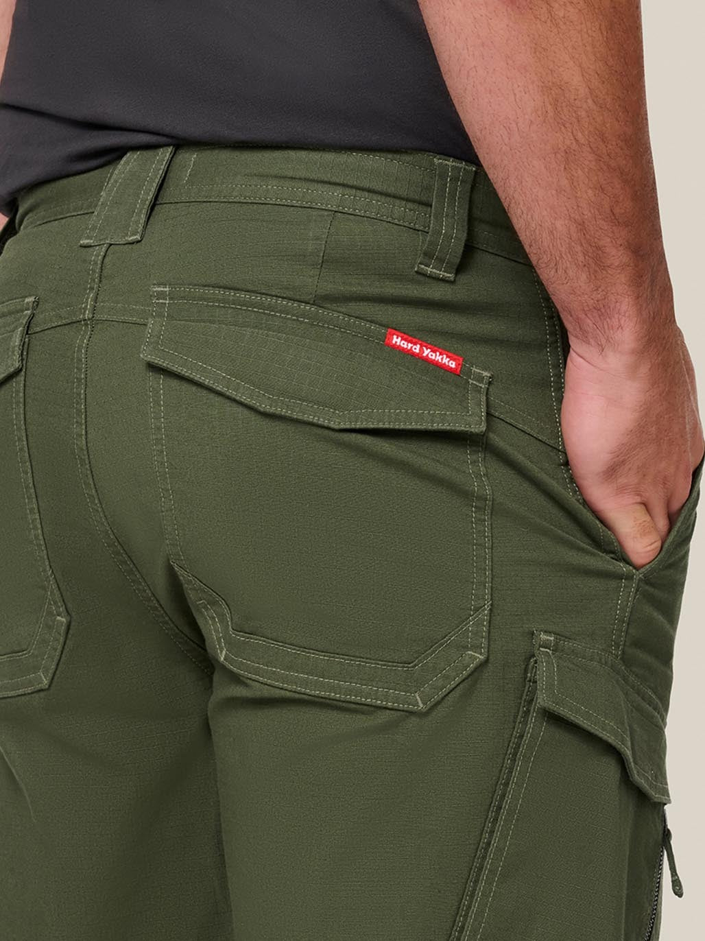Hard Yakka Edge Ripstop Work Shorts Stretch Cargo Shorts Y05028