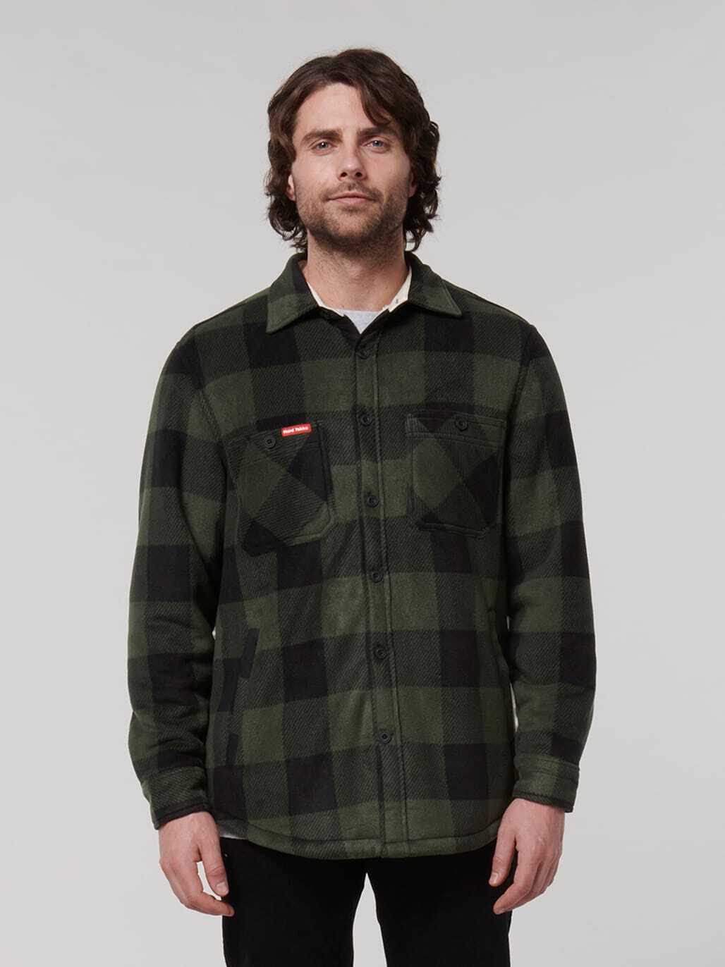 WINTER SALE! Hard Yakka Legends Sherpa Fleece Jacket Free Beanie Work Y06518