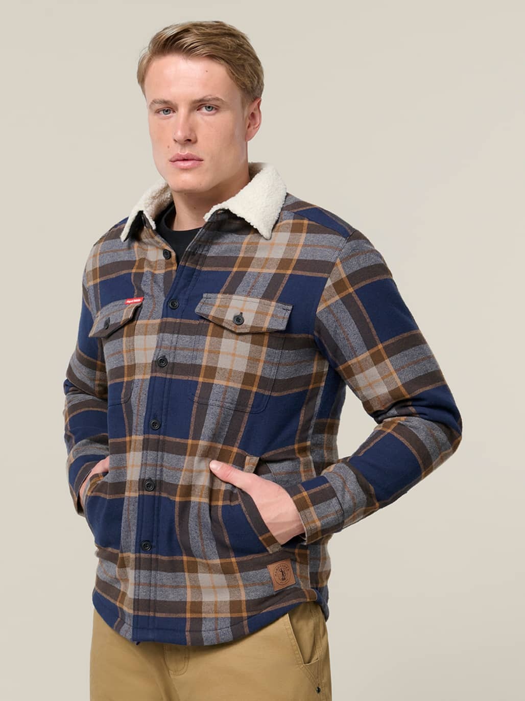 WINTER SALE! Hard Yakka Mens Heritage Trucker Sherpa Warm Work Jacket Y06823