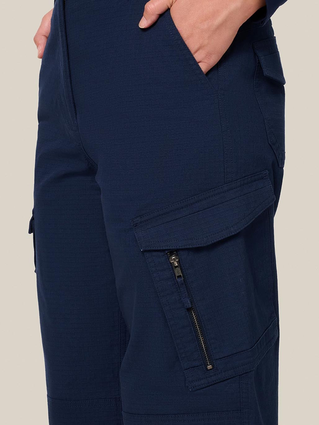 Hard Yakka Womens Edge Ripstop Stretch Work Pant Cargo Pants Y08150