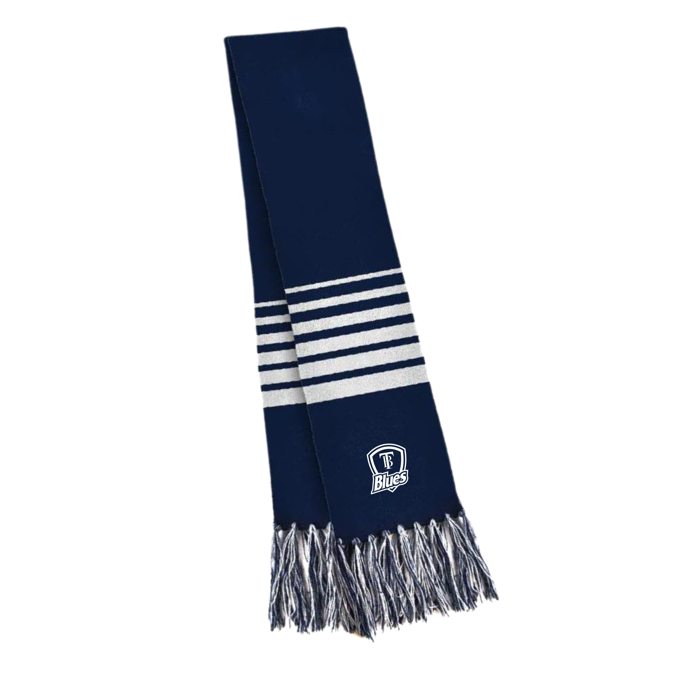 Tumby Bay Blues Acrylic Scarf Logo Embroidered-Collins Clothing Co