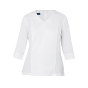 NNT Womens Satin Back Crepe 3/4 SLV V Neck BLS Classic Fit Blouse CAT9XK-Collins Clothing Co