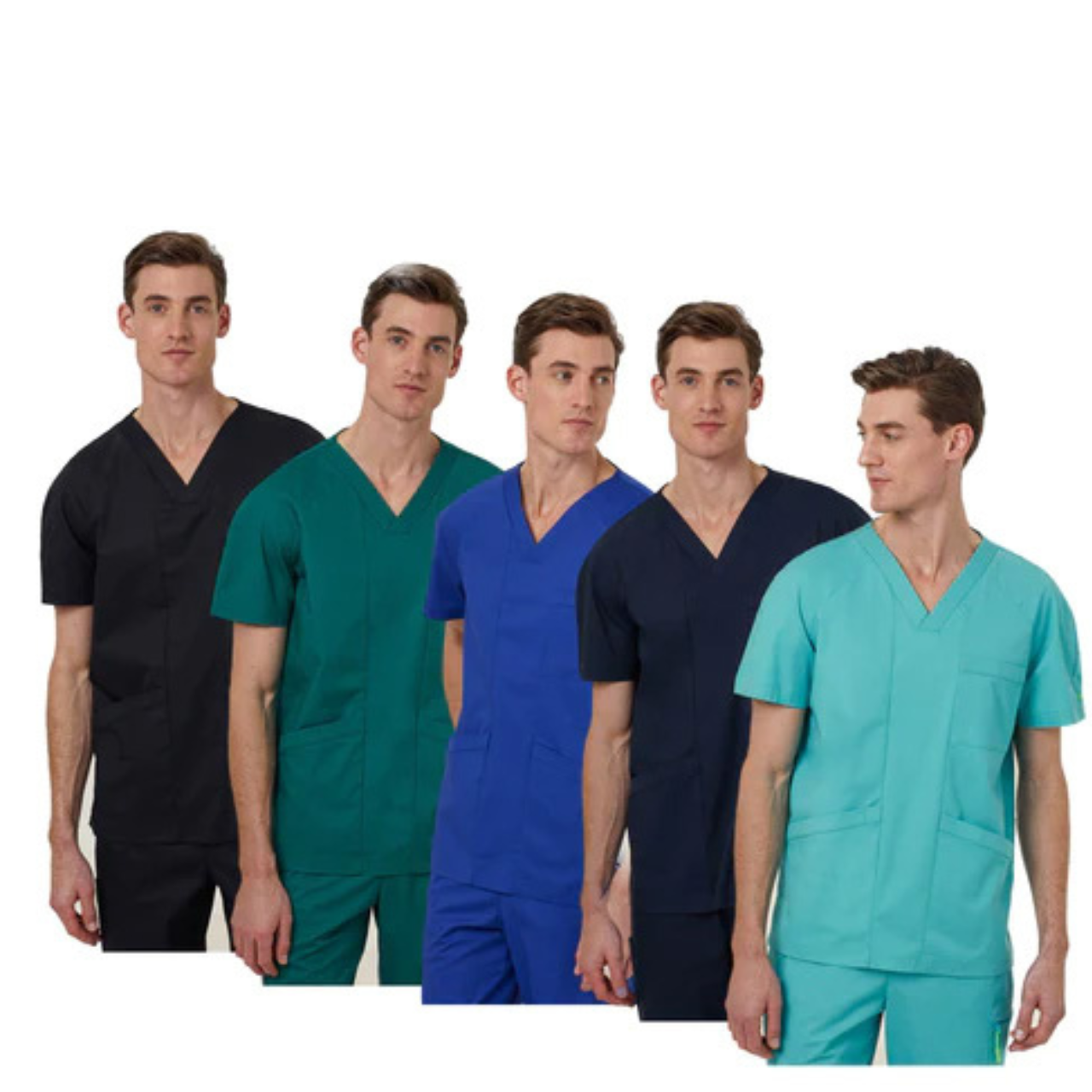 NNT Uniform Mens Next Gen Anti Bacterial Carl Scrub Top V-neck Nurse Work CATRFV-Collins Clothing Co