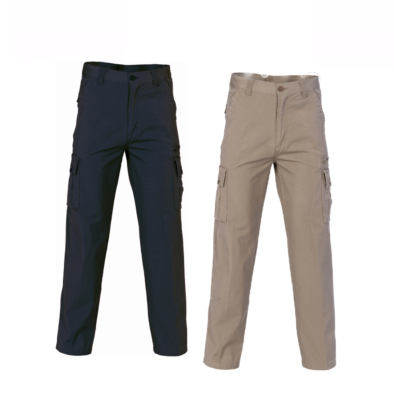DNC Workwear Mens Island Cotton Duck Weave Cargo Pants Comfortable Work 4535-Collins Clothing Co