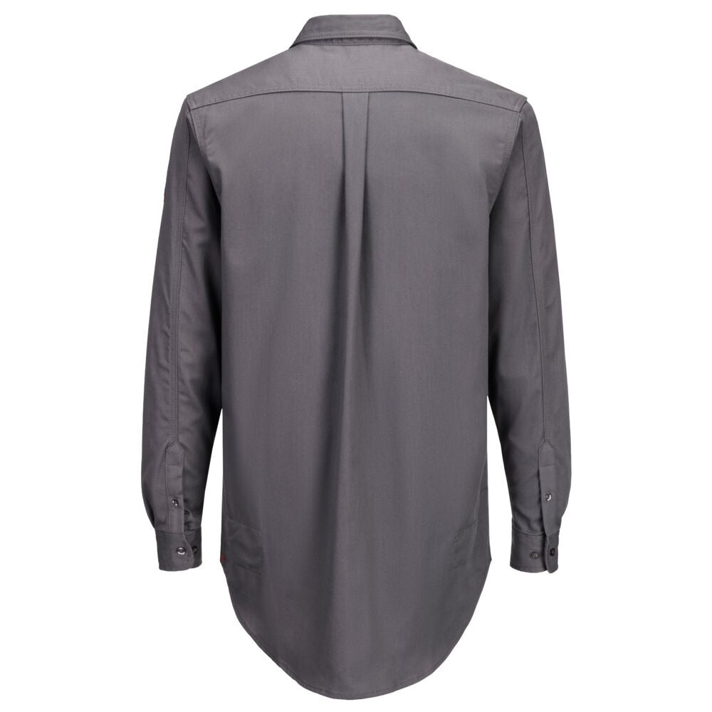 Portwest Flame Resistant Work Shirt &amp; Work Jeans Set – Grey & Dark Blue PWSET016