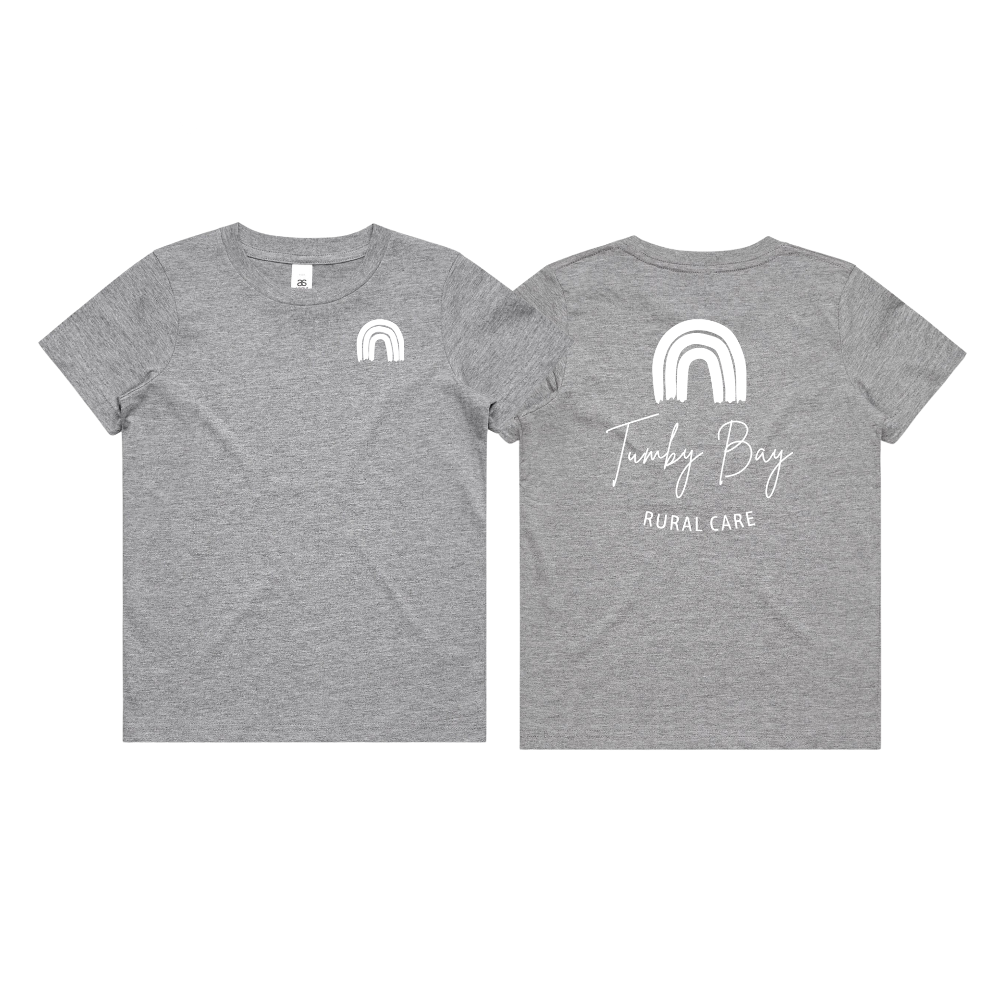 Tumby Bay Rural Care Crew Neck Tees Logo Print Front and Back 3006