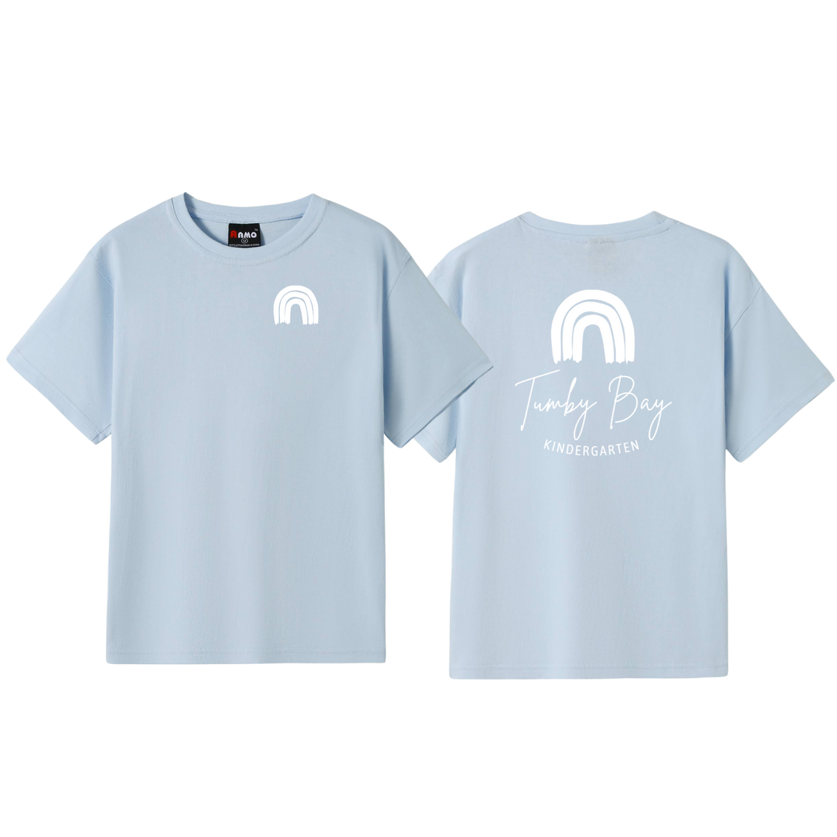 Tumby Bay Kindergarten Kids Crew Neck Tees Logo Print Front and Back T302HT-Collins Clothing Co