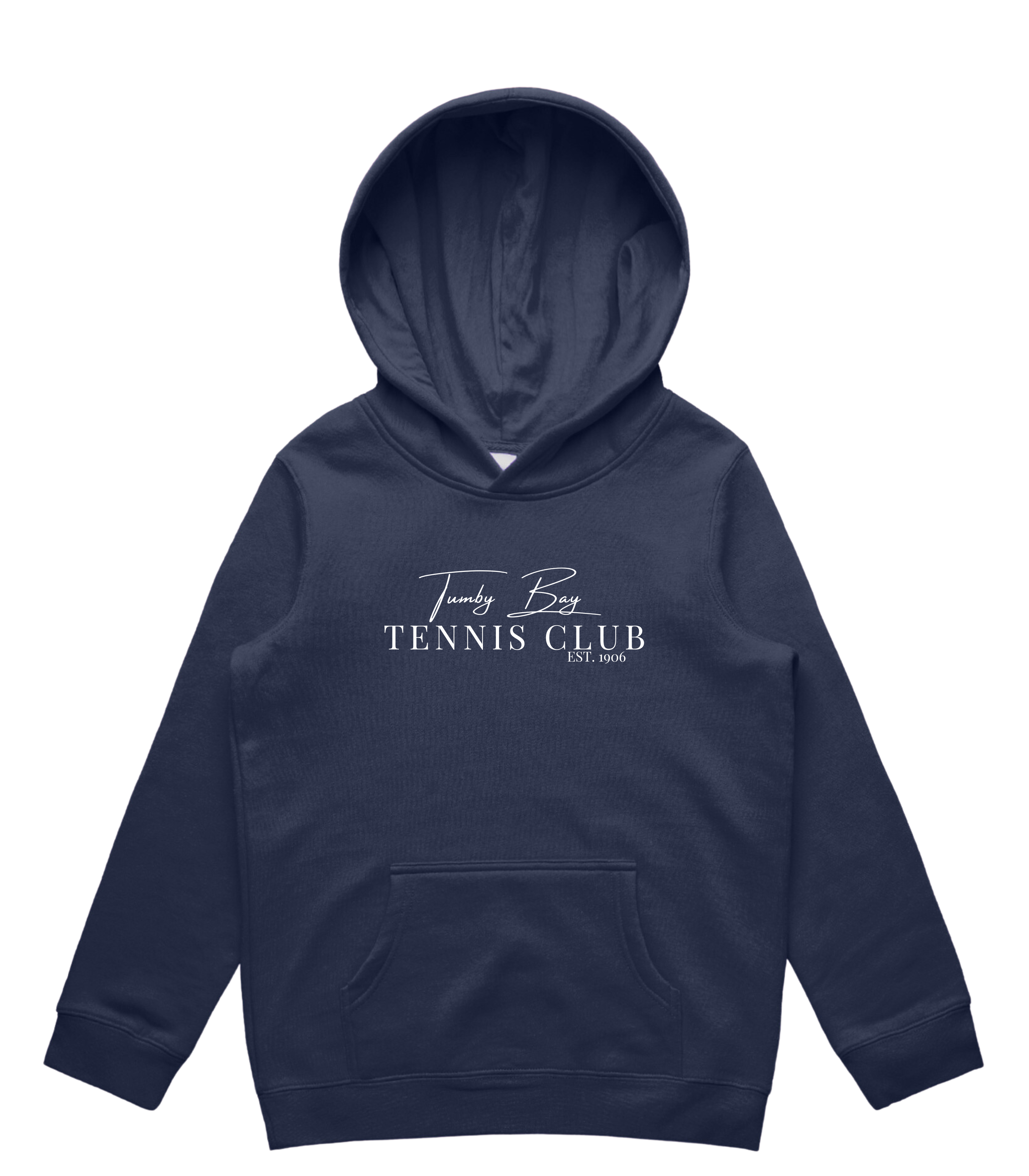 Tumby Bay Tennis Club Kids Hood Embroidered Logo 3032-Collins Clothing Co