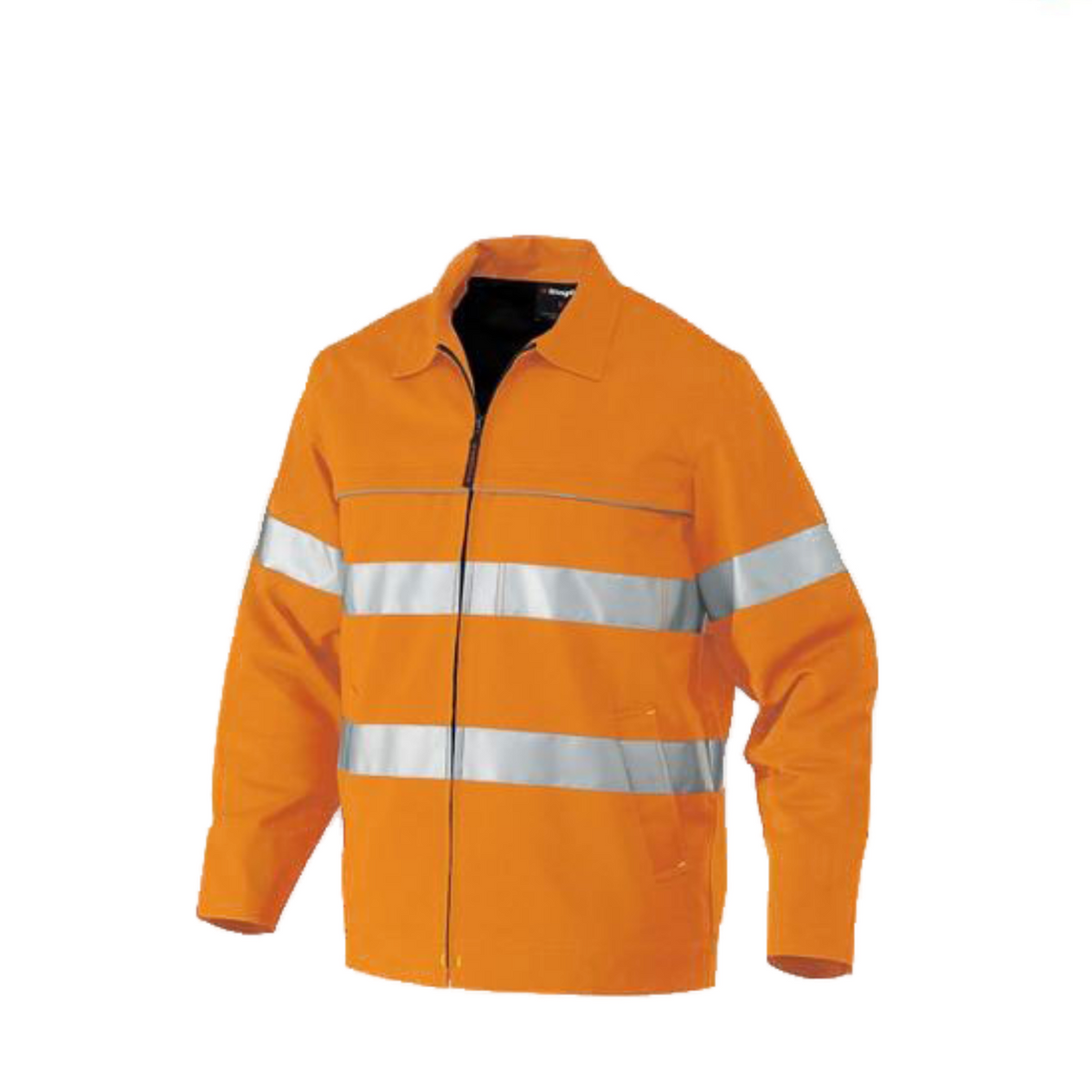 KingGee Mens Reflective Nano-Tex Hi-Vis Heavy Duty Cotton Jacket Work K55805-Collins Clothing Co