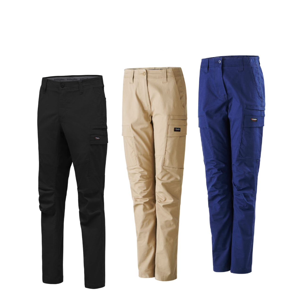 KIngGee Womens Workcool Pro Safety Stretch Cargo Pants Tough Comfy Work K43012-Collins Clothing Co