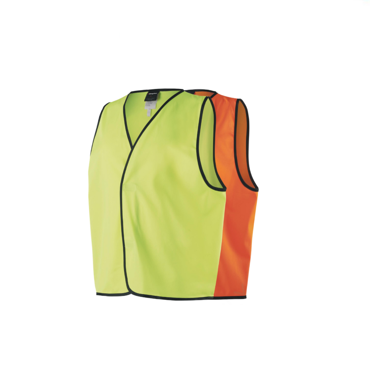 KingGee Mens High Visibility Vest Lightweight Work Safety Water Resistant K55091-Collins Clothing Co