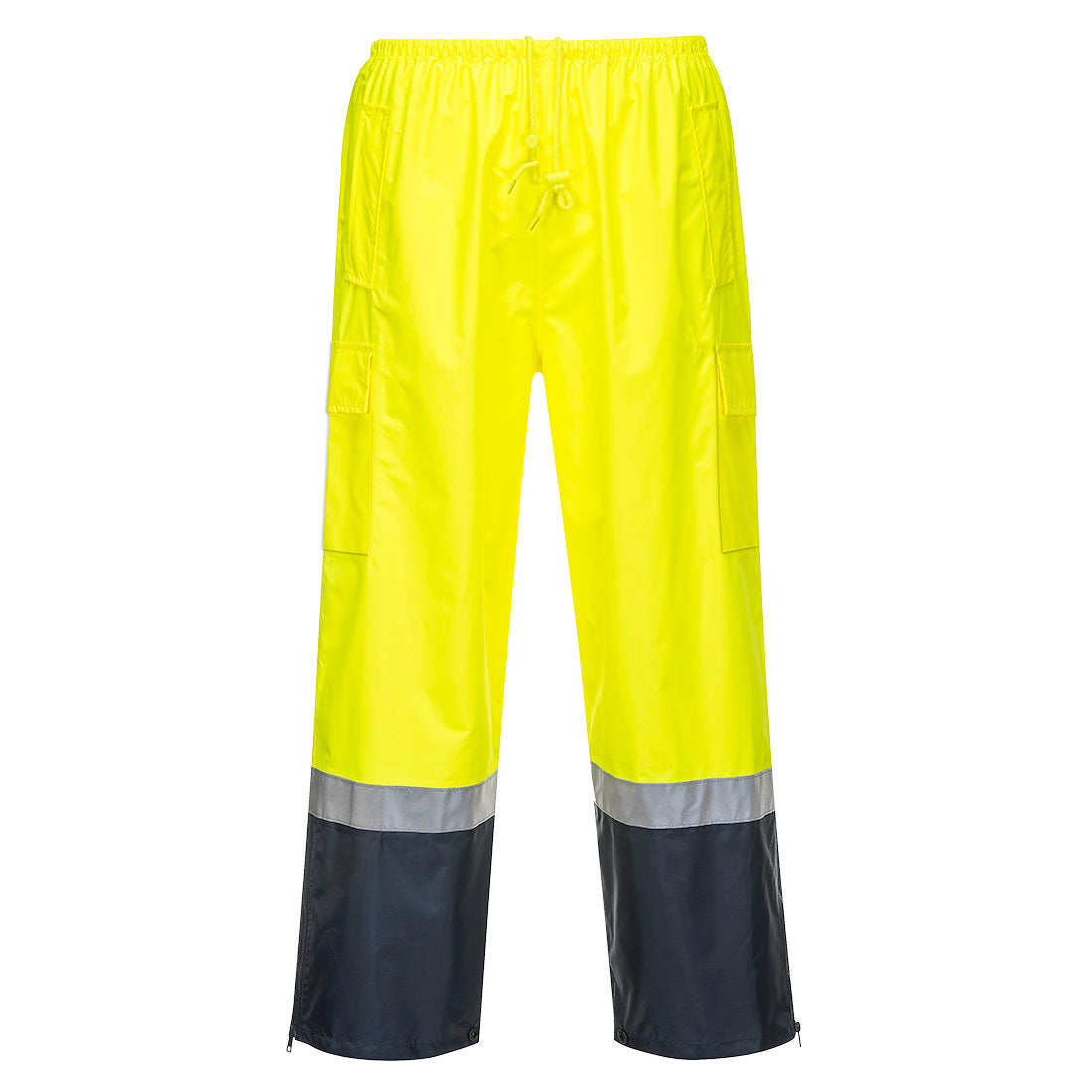 Portwest Hi-Vis Two-Tone Waterproof Rain Jacket & Pants Set – Orange/Navy PWSET008