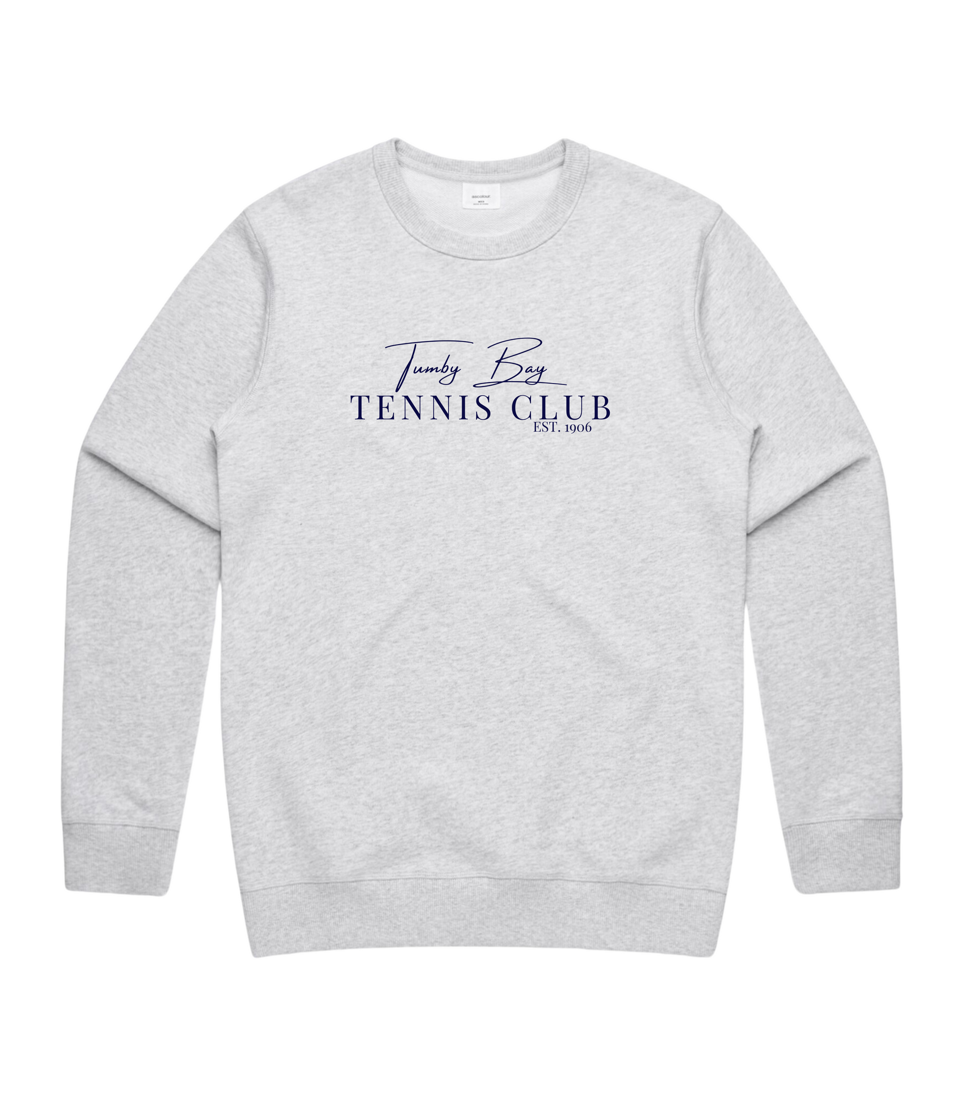 Tumby Bay Tennis Club Mens Premium Crew Embroidered Logo 5121-Collins Clothing Co