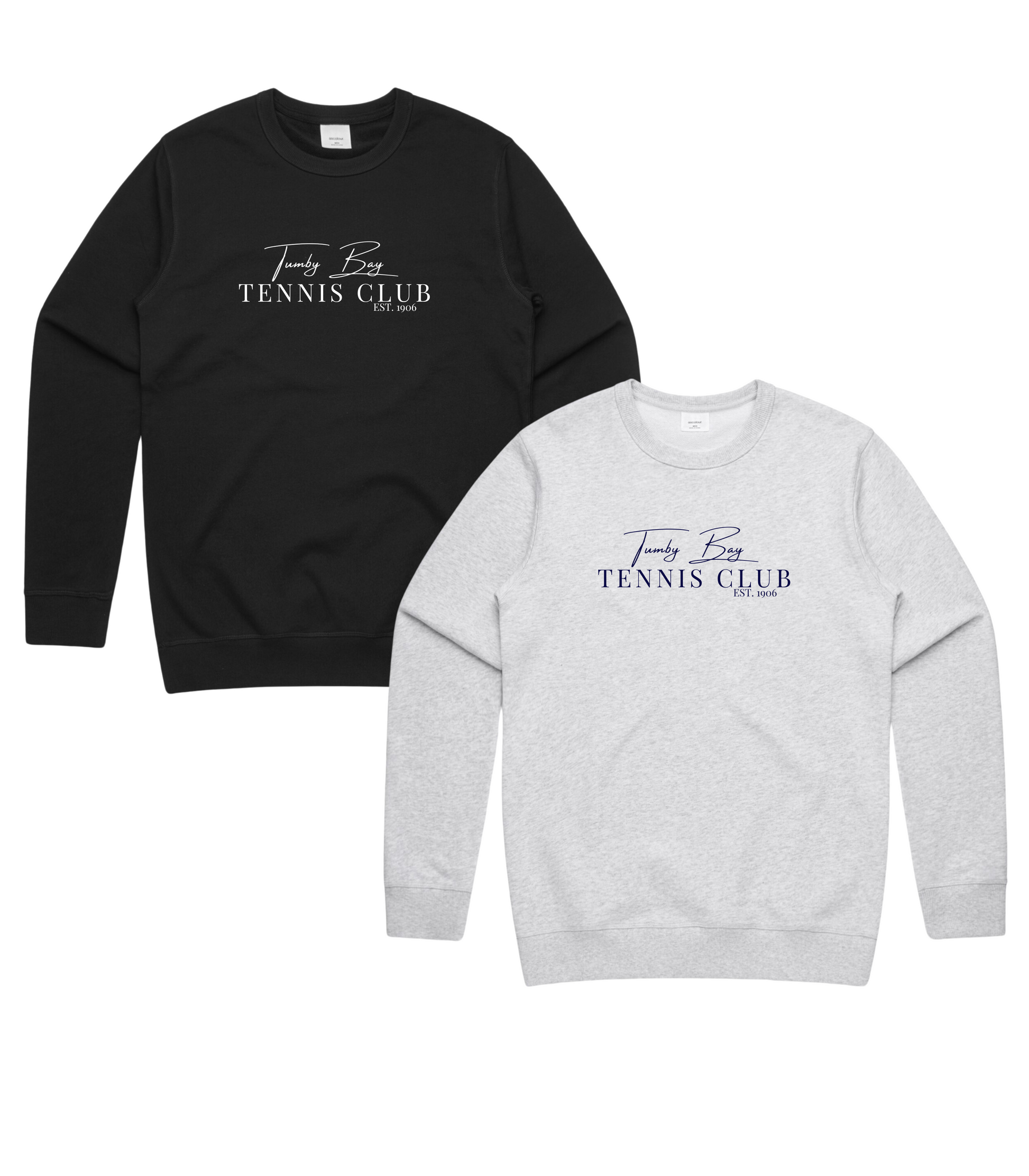 Tumby Bay Tennis Club Mens Premium Crew Embroidered Logo 5121-Collins Clothing Co