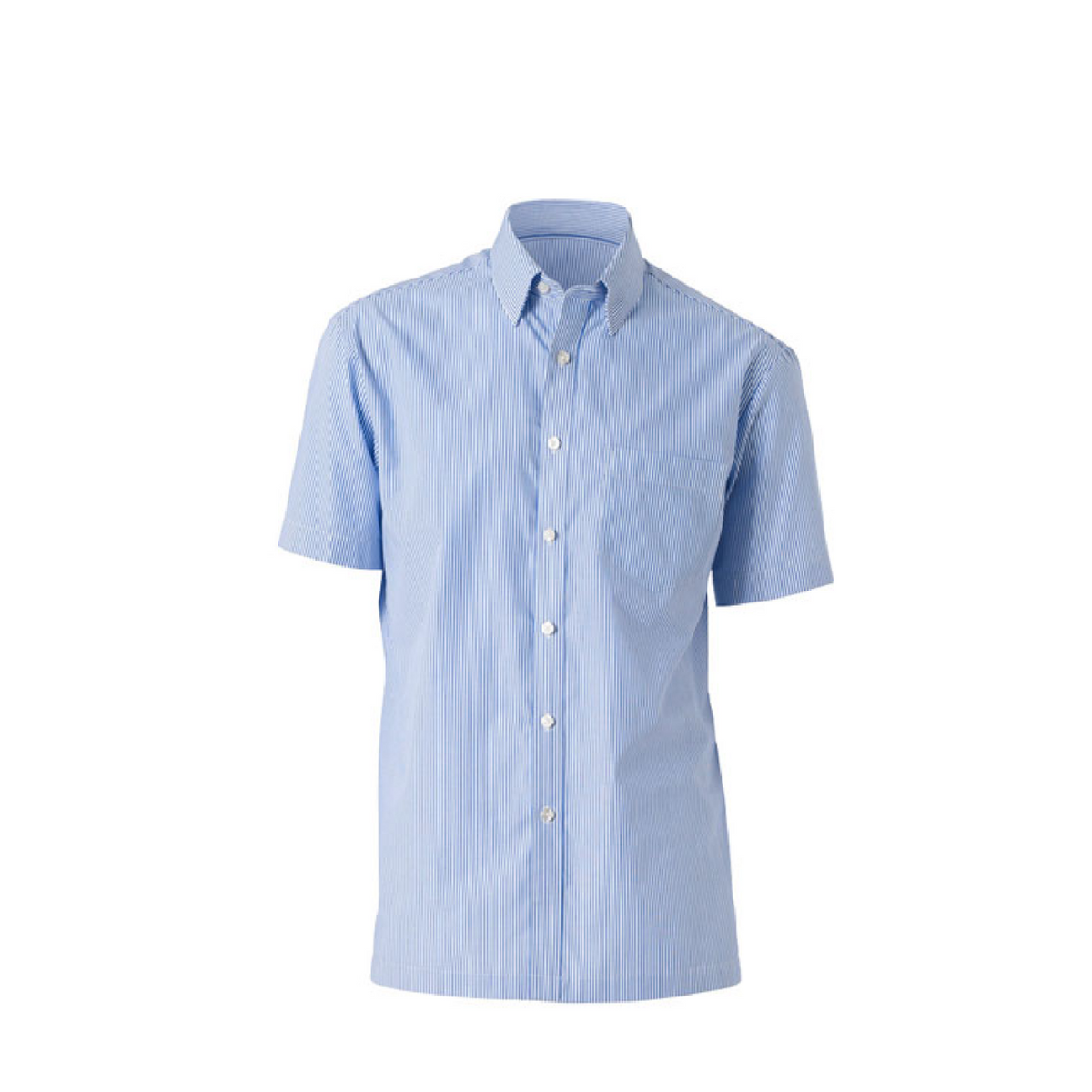 NNT Mens Cotton Shirt Formal Stripe Long Sleeve Cutaway Collar Business CATD77-Collins Clothing Co