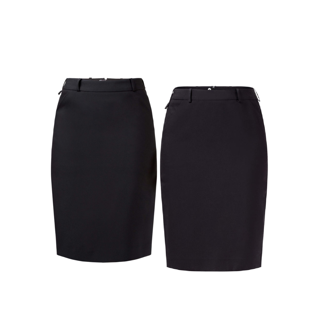 NNT Womens Helix Dry Poly Pleat Skirt Waist Band Detail Zip Business CAT2NJ-Collins Clothing Co