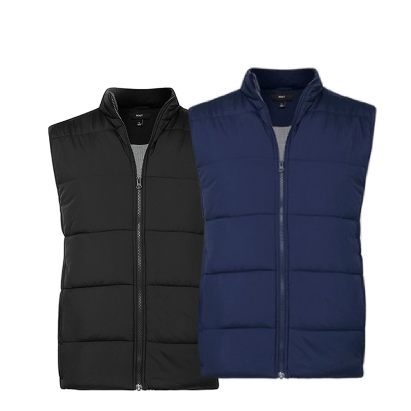 NNT Mens Puffer Jacket Zip Neck Winter Warm Comfy Sleeveless Vest CATF2A-Collins Clothing Co