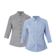 NNT Mens Stretch Cotton Blend 3/4 Sleeve Top Collared Button Shirt CAT9XV-Collins Clothing Co