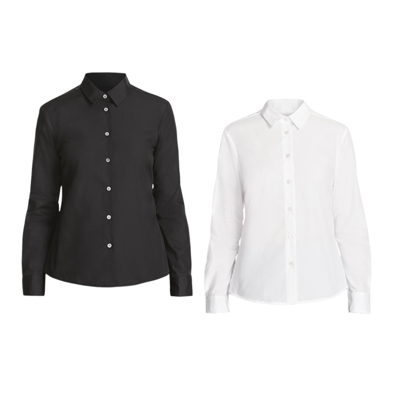 NNT Womens Long Sleeve Shirt Formal Polycotton Modern Slimline Business CATU67-Collins Clothing Co