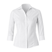 NNT Mens Textured Twill 3/4 Darted White Collared Business Shirt CAT4JG-Collins Clothing Co