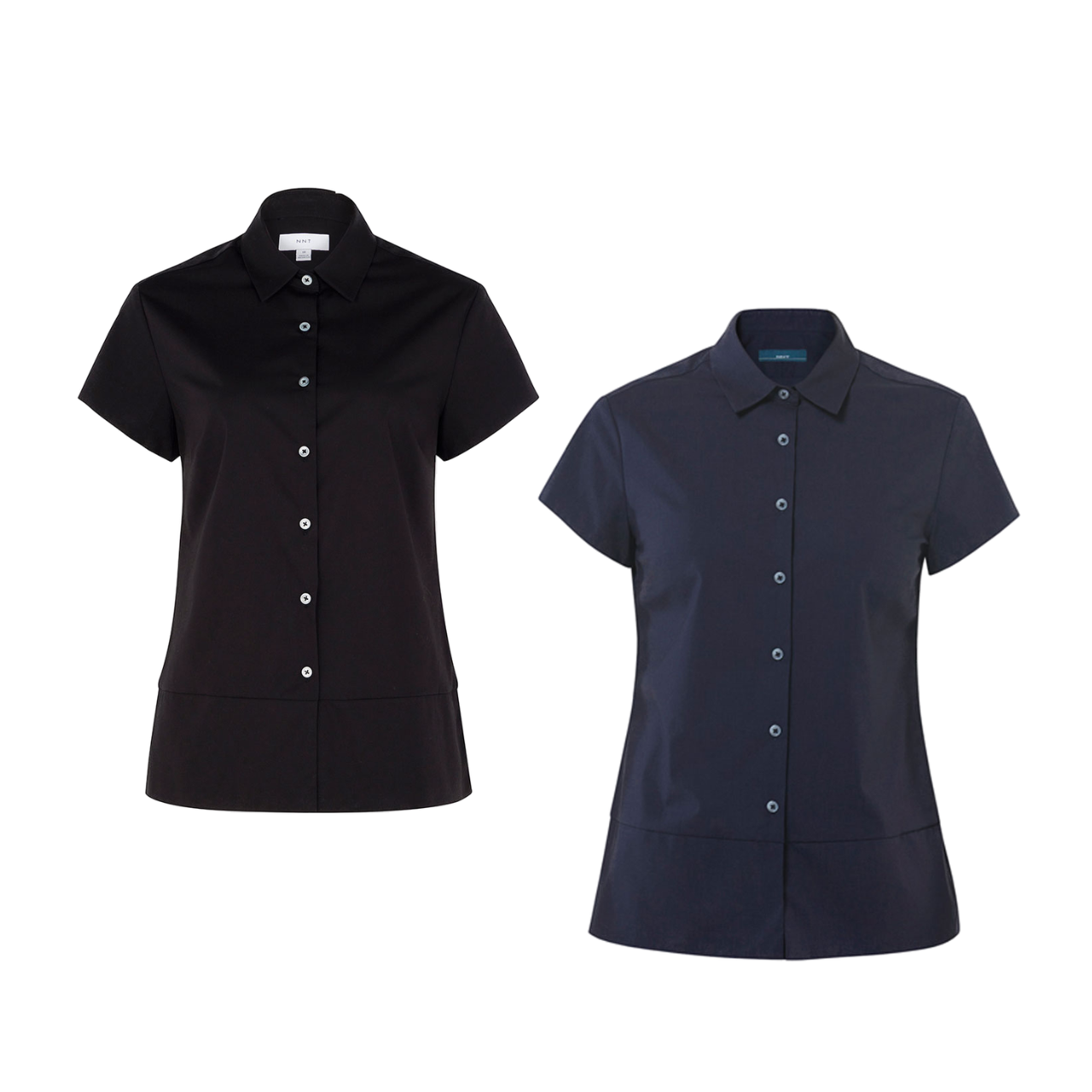 NNT Womens Stretch Cotton Blend Cap Sleeve Formal Shirt Comfy Business CATU2K-Collins Clothing Co