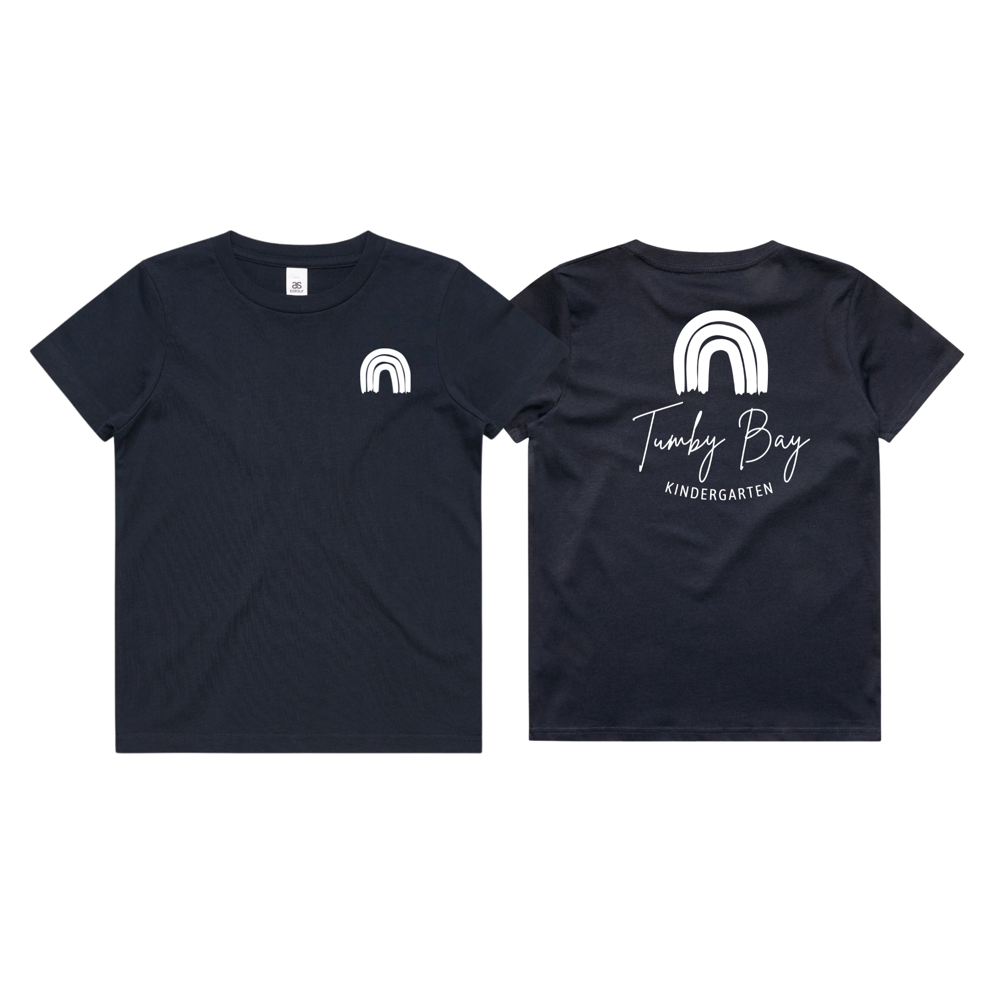 Tumby Bay Kindergarten Kids Crew Neck Tees Logo Print Front and Back 3006