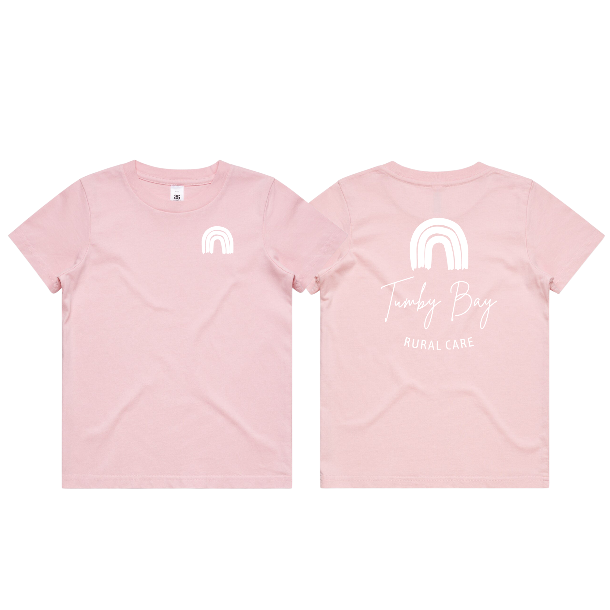 Tumby Bay Rural Care Crew Neck Tees Logo Print Front and Back 3006