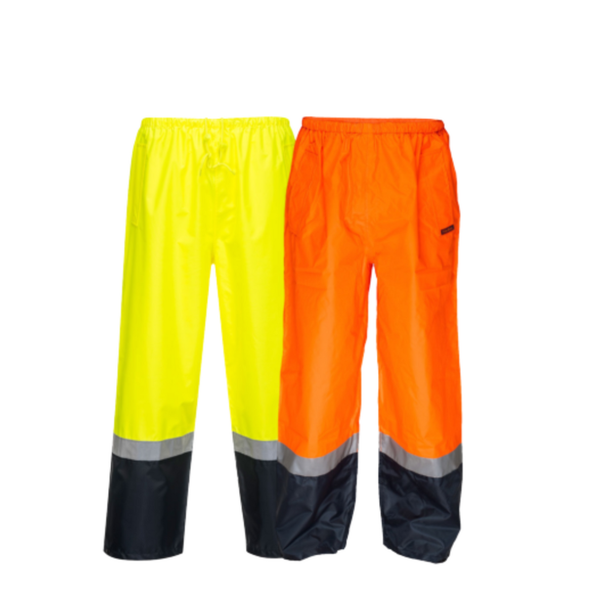 Portwest Mens Wet Weather Leisure Pants Waterproof Hi-Vis Work Reflective MP202-Collins Clothing Co