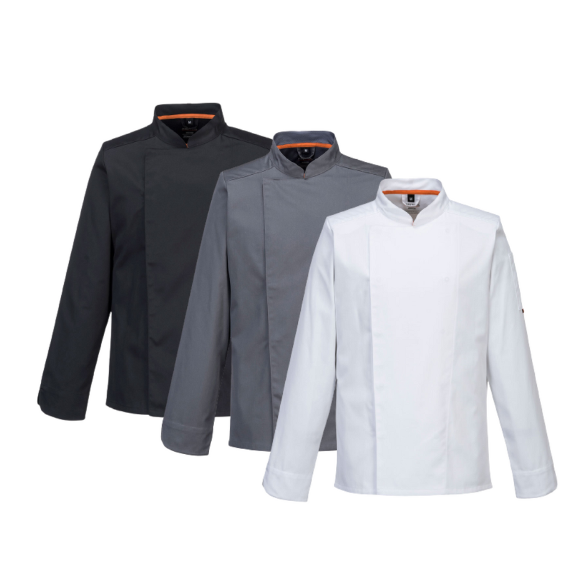Portwest MeshAir Pro Jacket L/S Lighweight Slim Fit Chef Jacket Comfy C838-Collins Clothing Co