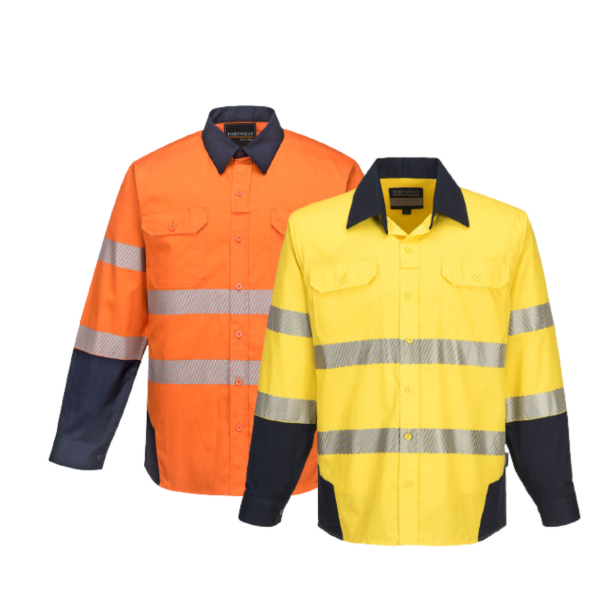 Portwest PW3 Shirt 2 Tone Lightweight Reflective Tape Work Safety PW372-Collins Clothing Co