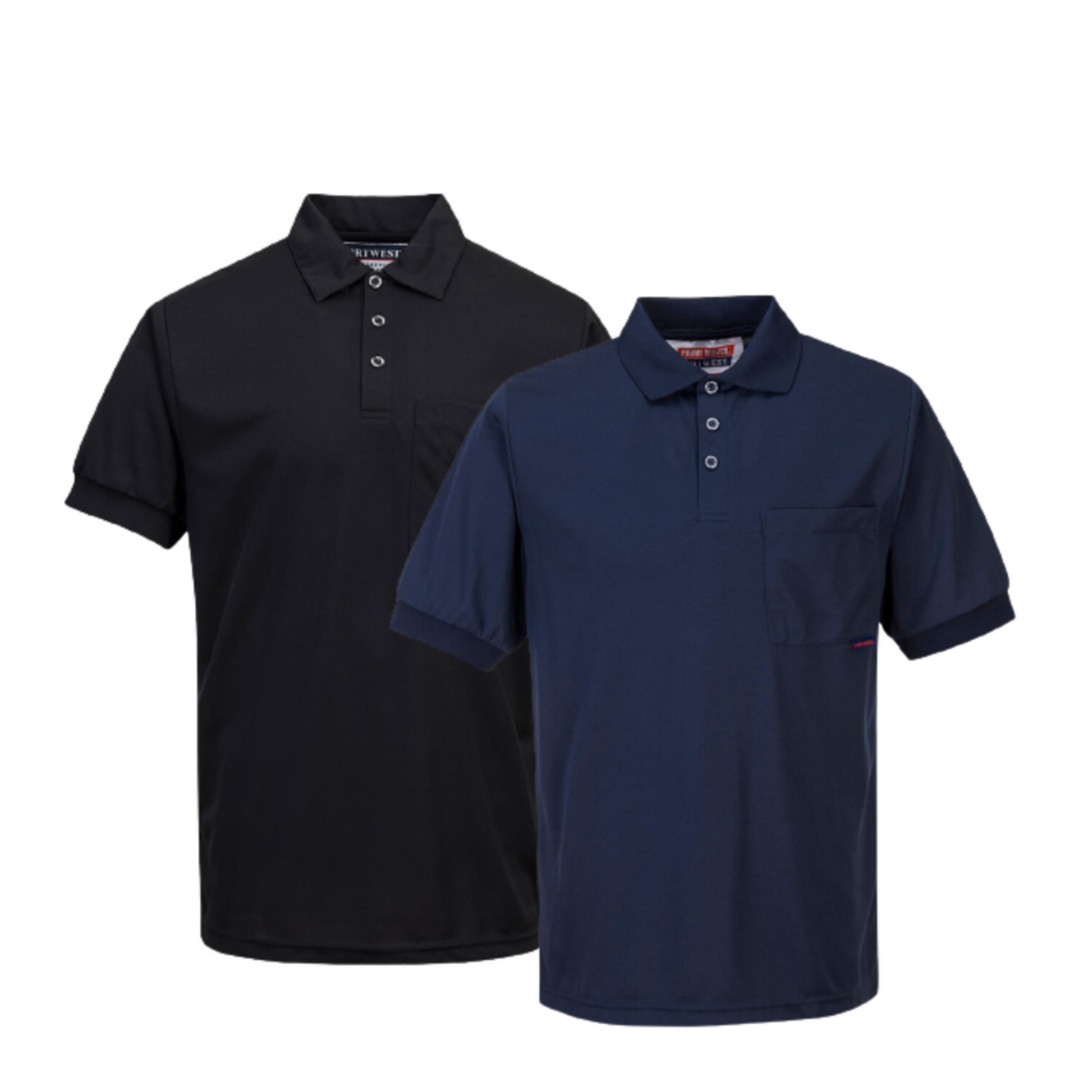 Portwest Short Sleeve Solid Colour Micro Mesh Polo Breathable Casual Shirt MP101-Collins Clothing Co