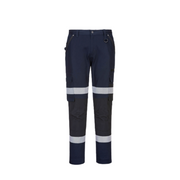 Portwest Slim Fit Stretch Bio Motion Pants HiVistex Pro Reflective Tape MP705-Collins Clothing Co