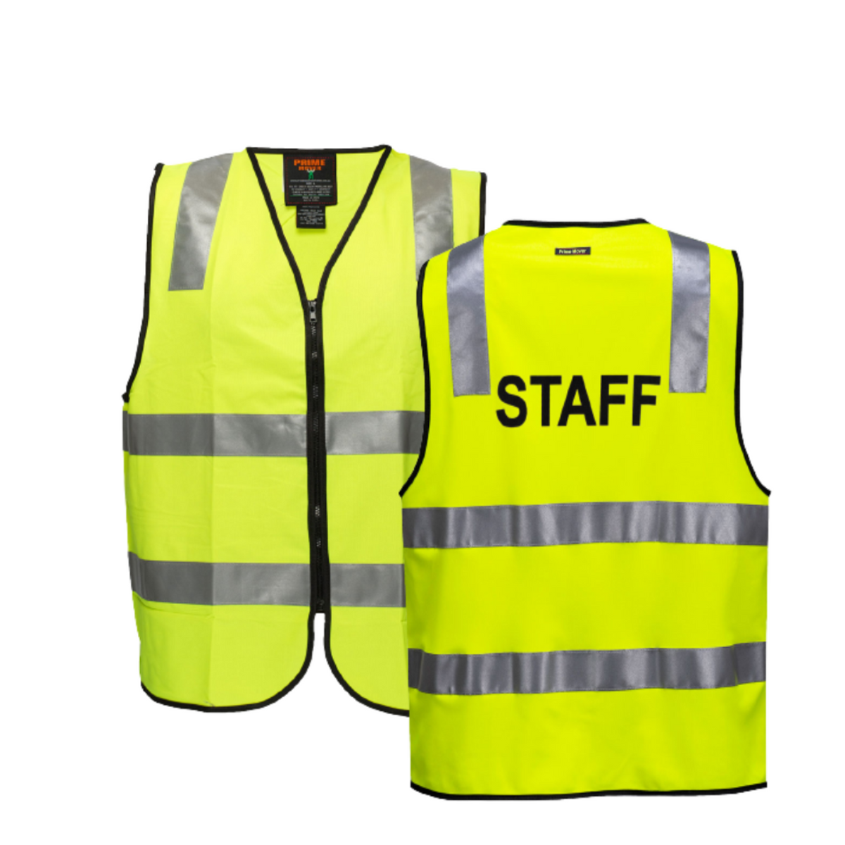 Portwest Staff Zip Vest D/N 2 Tone Hi Vis Reflective Tape Work Safety MZ107-Collins Clothing Co