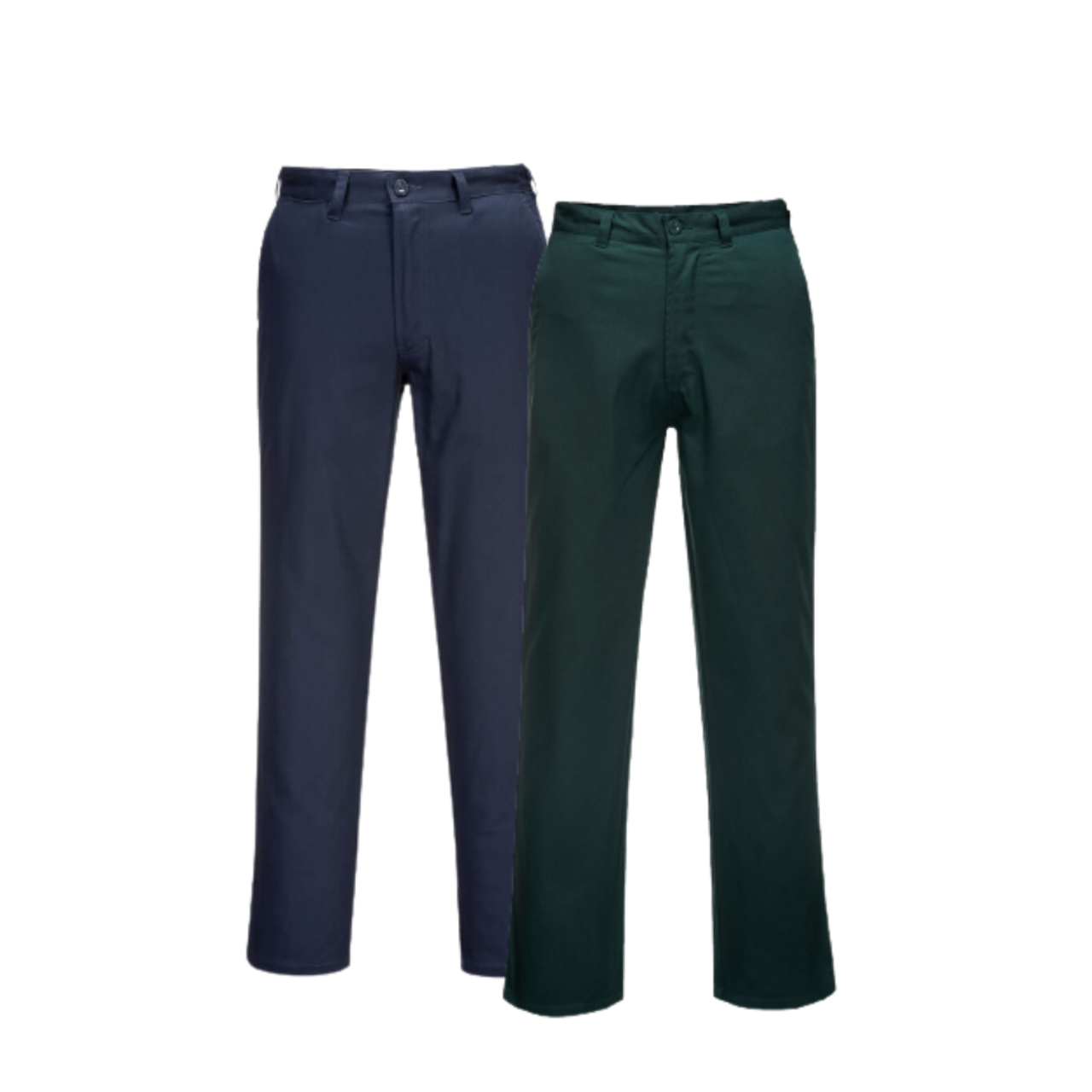 Portwest Straight Leg Pants Comfortable Button Belt Pant MW703-Collins Clothing Co