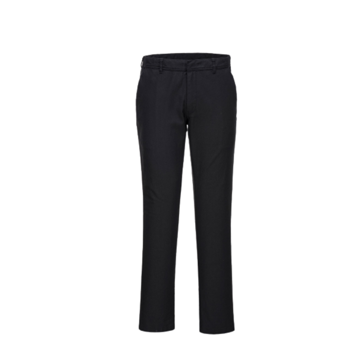 Portwest Stretch Slim Chino Pants Reflective Black Slim Fit Comfy Pant S232-Collins Clothing Co