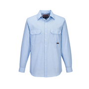 Portwest Sydney Shirt, Long Sleeve, Light Weight Poly Cotton Button Shirt MS868-Collins Clothing Co
