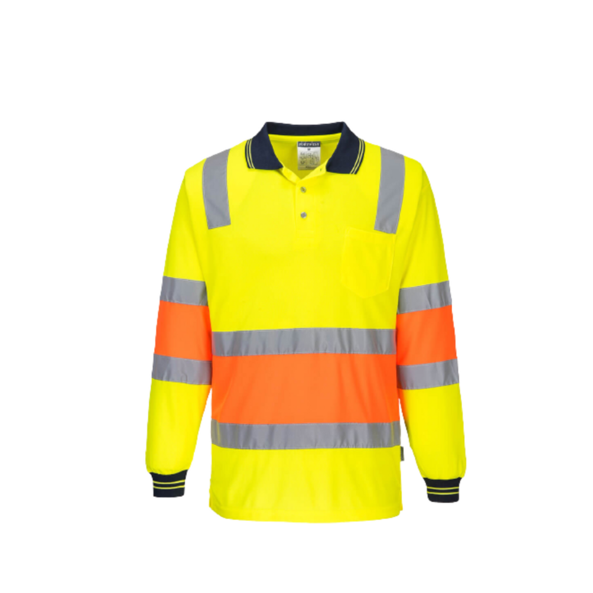 Portwest Two-toned Biomotion Polo Comfortable Shirt Reflective Work Safety MP511-Collins Clothing Co
