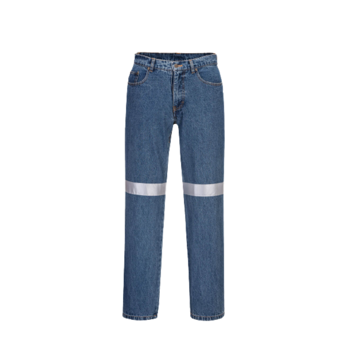 Portwest Denim Pants with Tape Pre Shrunk Reflective Tape Straight Pant MW169-Collins Clothing Co