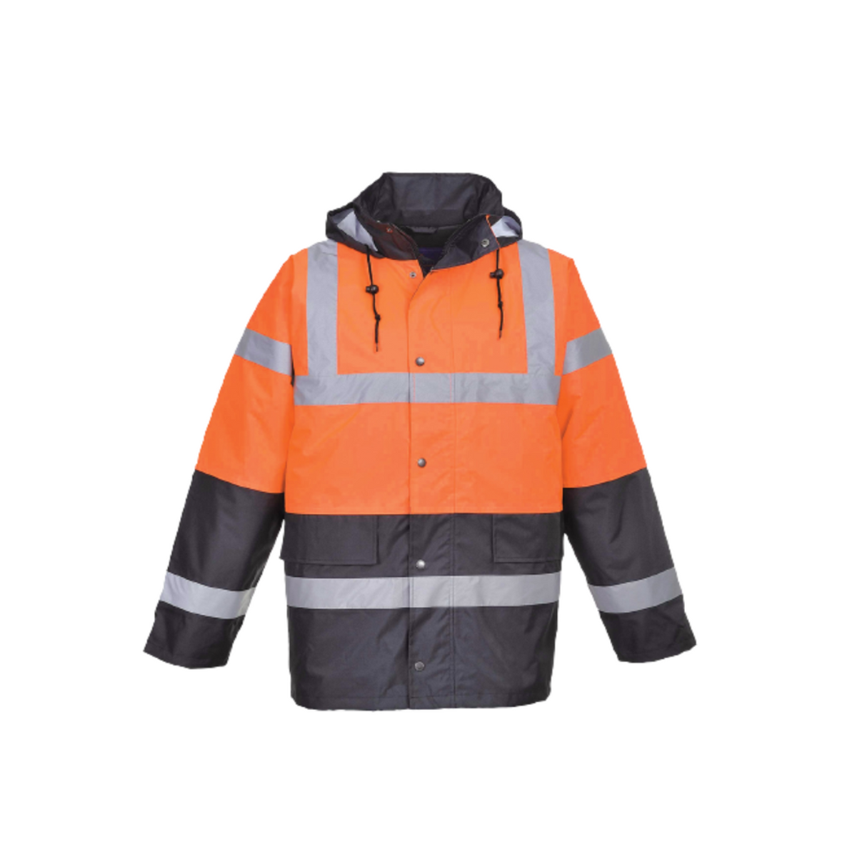 Portwest Hi-Vis Two Tone Traffic Jacket Waterproof Reflective Tape Work S467-Collins Clothing Co