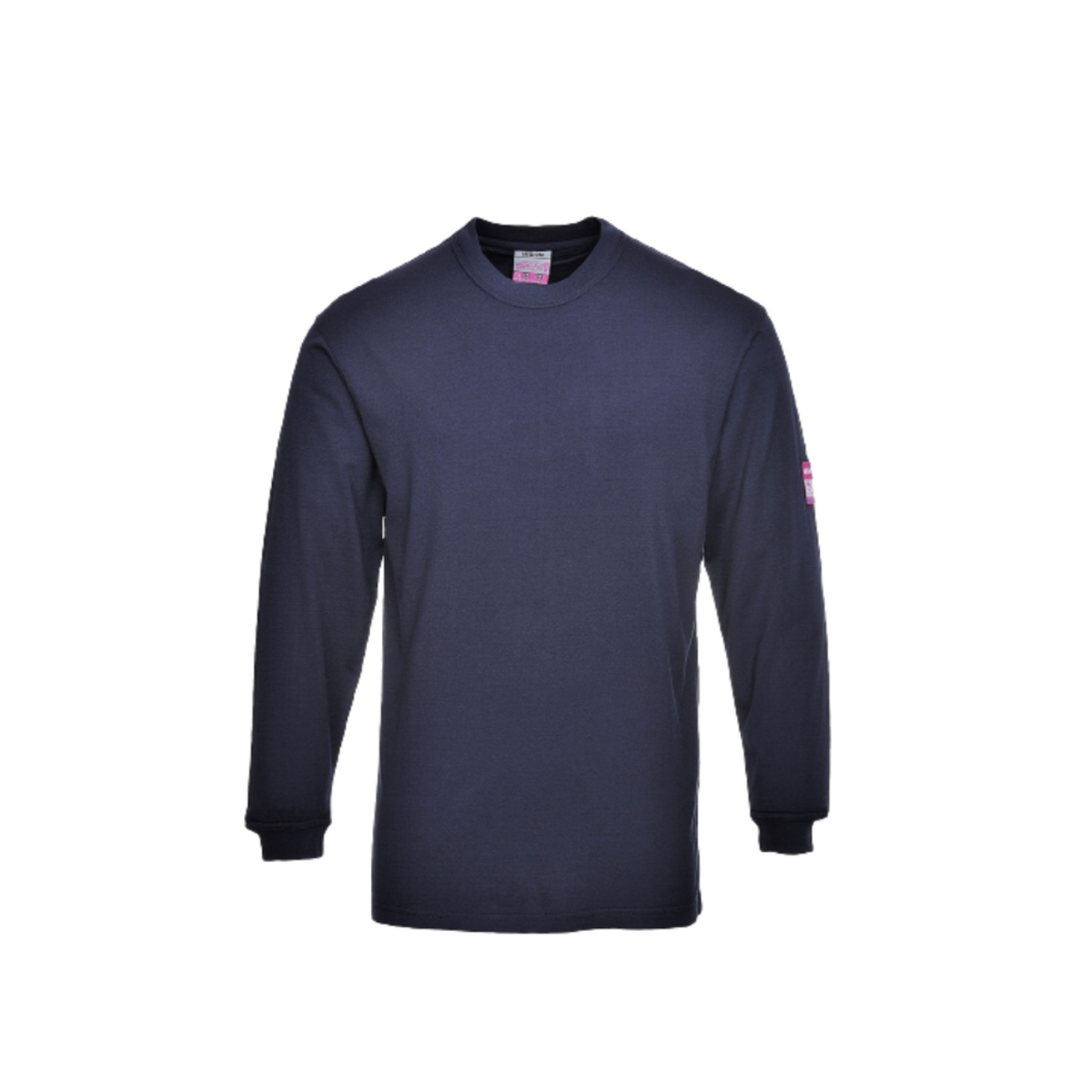Portwest Flame Resistant Anti-Static Long Sleeve T-Shirt Navy Breathable FR11-Collins Clothing Co