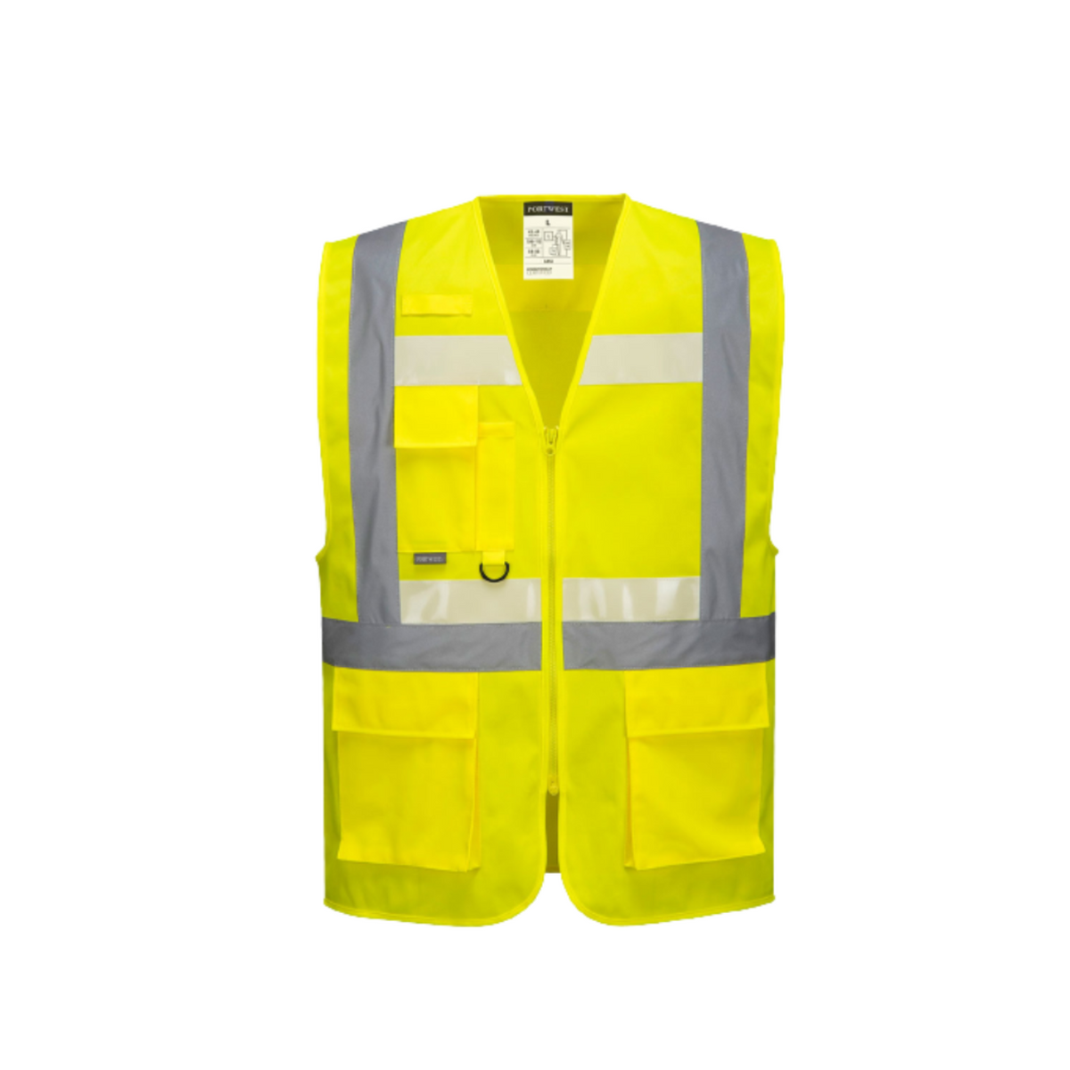 Portwest Glowtex Executive Vest II Hi Vis Reflective Tape Work Safety G456-Collins Clothing Co