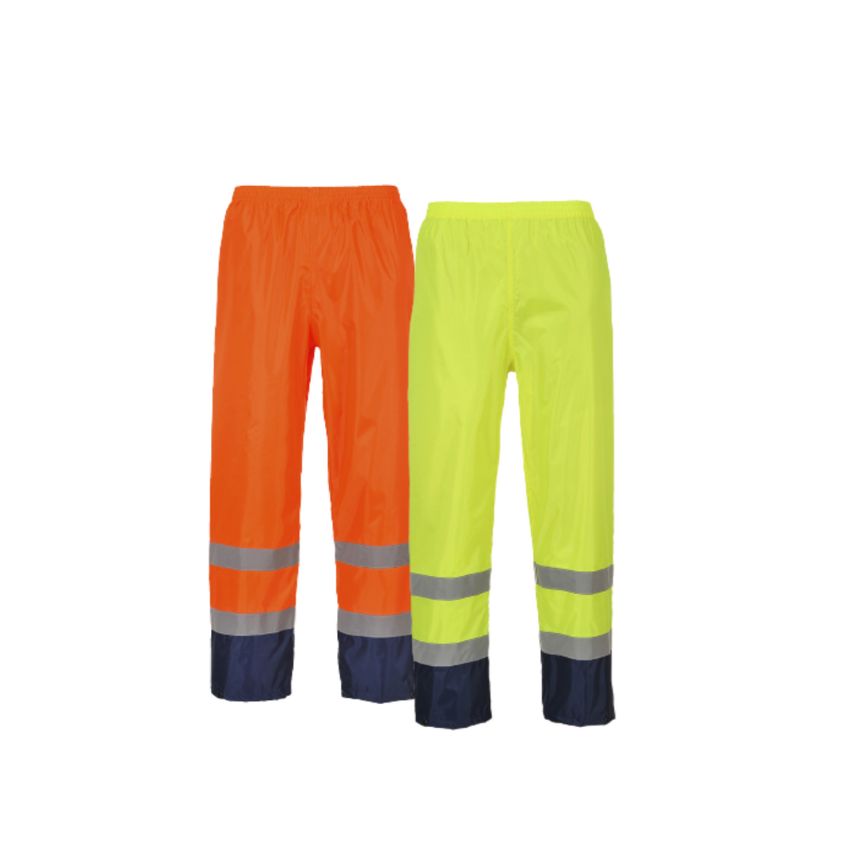 Portwest Hi-Vis Classic Two Tone Rain Pants Reflective Taped Work H444-Collins Clothing Co