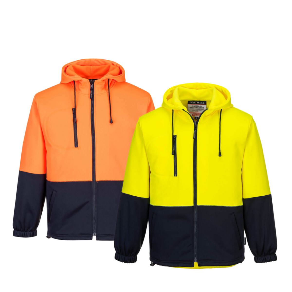 Portwest Men Water Repellent Hoodie Comfortable Work Safety Drawcord Hood MH317-Collins Clothing Co