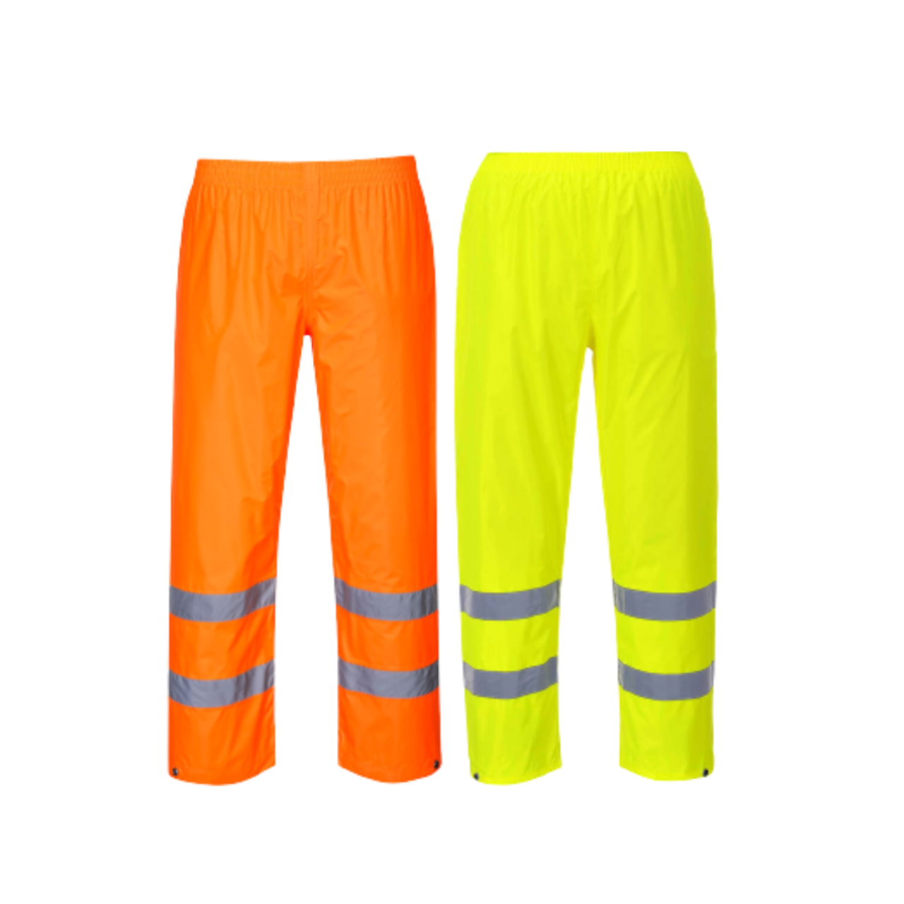 Portwest Mens Hi-Vis Rain Trousers Lightweight Waterproof Work Safety Pants H441-Collins Clothing Co