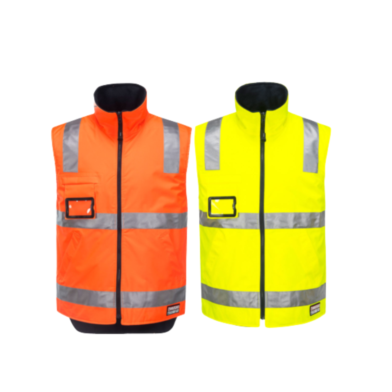 Portwest Mens Huski Traffic Vest Hi-Vis Work Reversible Taped Safety K8132-Collins Clothing Co